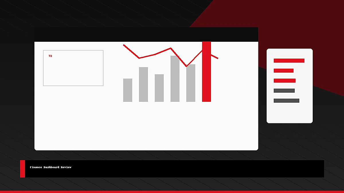 Finance dashboard and professional office visual